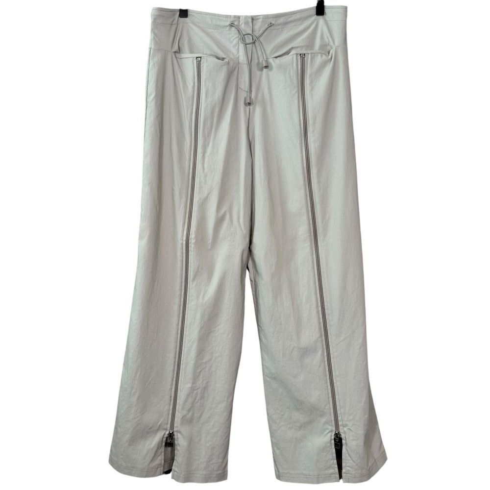 ART Ateliers Rare Toggery Size XL Light Gray Zipper Split Leg Straight Pants